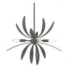 Hubbardton Forge Dahlia Mini Pendant in Natural Iron