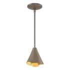 Hubbardton Forge Mobius Steel Shade Mini Pendant in Bronze