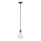 Hubbardton Forge Mobius Mini Pendant in Natural Iron, Spun Frost (SH)