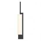 Hubbardton Forge Axis Mini Pendant in Black, Opal Glass (GG)
