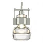 Hubbardton Forge Cuff Small Mini Pendant in Sterling, Clear Glass (ZM)