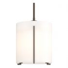 Hubbardton Forge Exos Large Mini Pendant in Bronze, Opal Glass (GG)