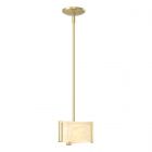 Hubbardton Forge Exos Delta Mini Pendant in Modern Brass 188100-1162