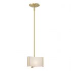Hubbardton Forge Exos Delta Mini Pendant in Modern Brass 188100-1163