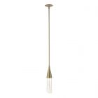 Hubbardton Forge Fritz Mini Pendant in Soft Gold, Clear Glass (ZM)