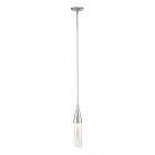 Hubbardton Forge Fritz Mini Pendant in Sterling, Clear Glass (ZM)