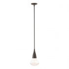 Hubbardton Forge Fritz Large Pendant in Bronze, Clear Glass (ZM)