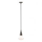 Hubbardton Forge Fritz Large Pendant in Dark Smoke, Clear Glass (ZM)
