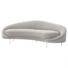 Interlude Home Ava Right Sofa in Grey