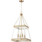 Cyan Design Gerard Pendant - White and Aged Brass