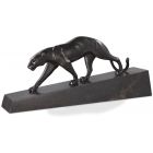 Eichholtz Statue Pantherae Bronze on Marble Base