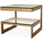 Eichholtz Gamma Side Table in Brushed Brass