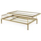 Eichholtz Harvey Coffee Table Rectangular in Brushed Brass