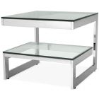 Eichholtz Gamma Side Table in Polished Stainless Steel