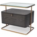 Eichholtz Side Table Augusto in Mocha Crown Oak Veneer (Promo)