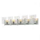 Hubbardton Forge Arc 5-Light Bath Sconce in Vintage Platinum