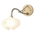 Hubbardton Forge Ume 1-Light Long-Arm Sconce in Soft Gold 201371-1020