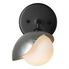Hubbardton Forge Brooklyn 1-Light Single Shade Bath Sconce in Black