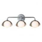 Hubbardton Forge Brooklyn 3-Light Single Shade Bath Sconce in Sterling