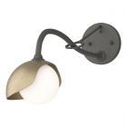Hubbardton Forge Brooklyn 1-Light Single Shade Long-Arm Sconce in Natural Iron 201376-1042
