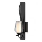 Hubbardton Forge Flora Sconce in Black 203035-1018