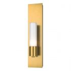 Hubbardton Forge Pillar 1 Light Sconce in Modern Brass 204420-1033