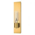 Hubbardton Forge Pillar 1 Light Sconce in Modern Brass 204420-1035