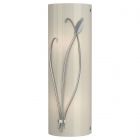 Hubbardton Forge Forged Leaf and Stem Sconce in Vintage Platinum 205770-1045