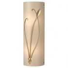 Hubbardton Forge Forged Leaf and Stem Sconce in Modern Brass 205770-1120
