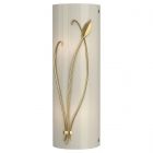 Hubbardton Forge Forged Leaf and Stem Sconce in Modern Brass 205770-1121