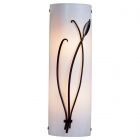 Hubbardton Forge Forged Leaf and Stem Sconce in Dark Smoke