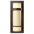 Hubbardton Forge Banded Sconce in Bronze, Opal Glass (GG)