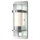 Hubbardton Forge Torch Indoor Sconce in Vintage Platinum, Seeded Glass with Opal Diffuser (ZS)