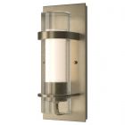 Hubbardton Forge Torch Indoor Sconce in Soft Gold, Seeded Glass with Opal Diffuser (ZS)