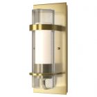 Hubbardton Forge Torch Indoor Sconce in Modern Brass, Seeded Glass with Opal Diffuser (ZS)