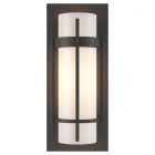 Hubbardton Forge Banded with Bar Sconce in Natural Iron, Opal Glass (GG)