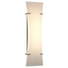 Hubbardton Forge Bento Sconce in Black, Spun Frost (SH)