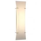 Hubbardton Forge Bento Sconce in Soft Gold, Spun Frost (SH)