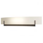 Hubbardton Forge Axis Large Sconce in Bronze, Opal Glass (GG)
