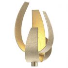 Hubbardton Forge Corona Large Sconce in Soft Gold, Clear Glass with Frosted Diffuser (YE)