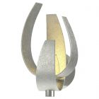 Hubbardton Forge Corona Large Sconce in Sterling, Clear Glass with Frosted Diffuser (YE)