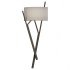 Hubbardton Forge Arbo Sconce in Bronze, Flax Shade (SE)