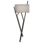 Hubbardton Forge Arbo Sconce in Oil Rubbed Bronze, Flax Shade (SE)