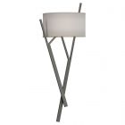 Hubbardton Forge Arbo Sconce in Natural Iron, Natural Anna Shade (SF)