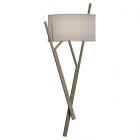 Hubbardton Forge Arbo Sconce in Soft Gold, Flax Shade (SE)