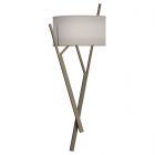 Hubbardton Forge Arbo Sconce in Soft Gold, Natural Anna Shade (SF)