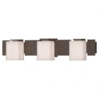 Hubbardton Forge Impressions 3 Light Sconce in Bronze, Opal Glass (GG)