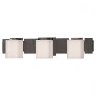 Hubbardton Forge Impressions 3 Light Sconce in Oil Rubbed Bronze, Opal Glass (GG)