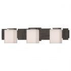 Hubbardton Forge Impressions 3 Light Sconce in Natural Iron, Opal Glass (GG)