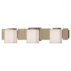 Hubbardton Forge Impressions 3 Light Sconce in Soft Gold, Opal Glass (GG)